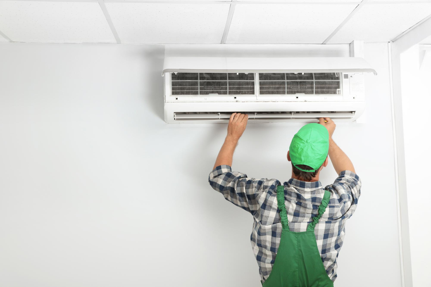 Hvac Split Ac Indoor Unit Vibration Mini Split Air Conditioner Wall Mount   VIVO Desk Solutions